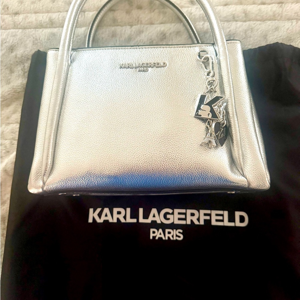 Karl Lagerfeld handbag with crossbody straps